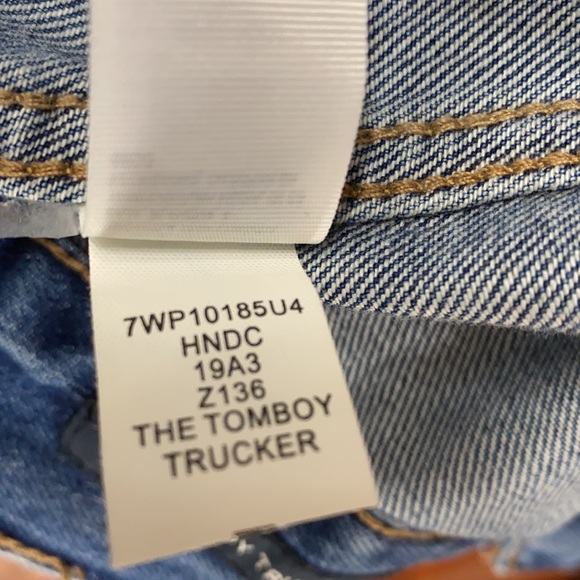 Lucky Brand Distressed Tomboy Trucker Jacket Med - Picture 13 of 14